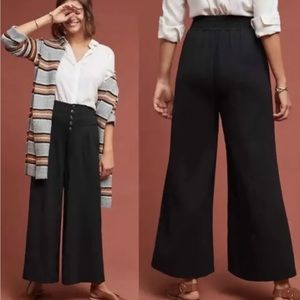 ETT:TWA by Anthropologie Black Lucerne Wide  Leg Pants L